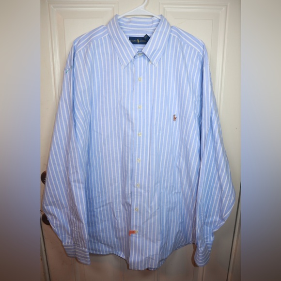 Polo Ralph Lauren Polo Pony-Embroidered Striped Shirt SIZE 2XL - Picture 4 of 6